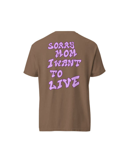 Camiseta Sorry Mom Marron