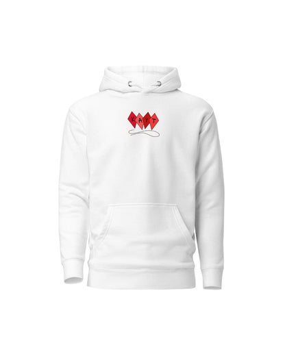 Sudadera Sorry Mum Blanca + Roja