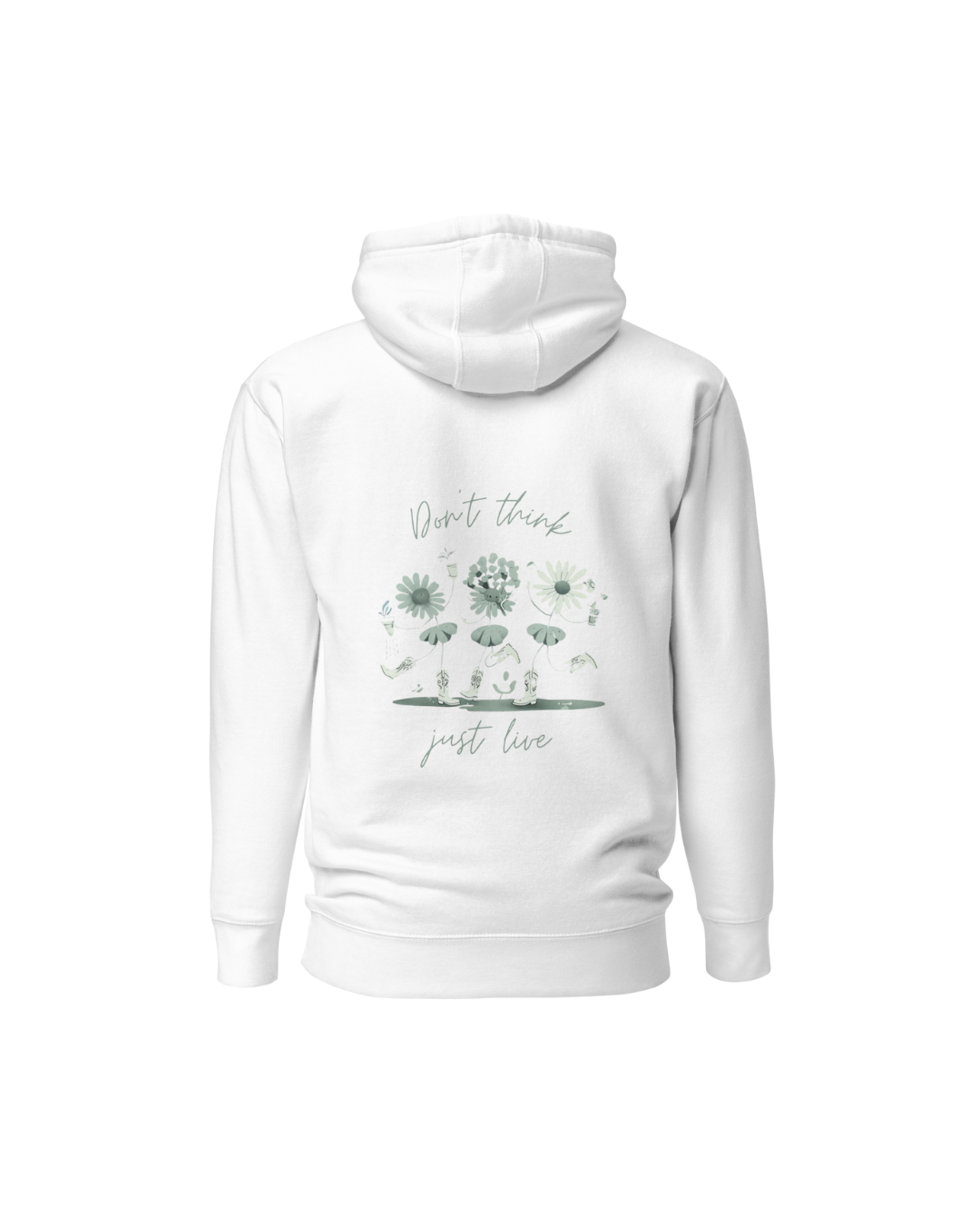 Sudadera Blanca "Flowers"