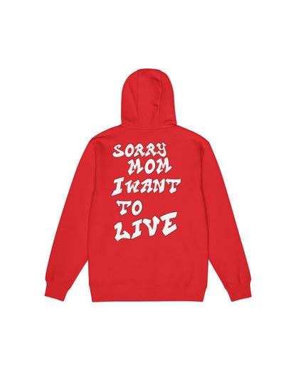 Chaqueta Sorry Mom Roja