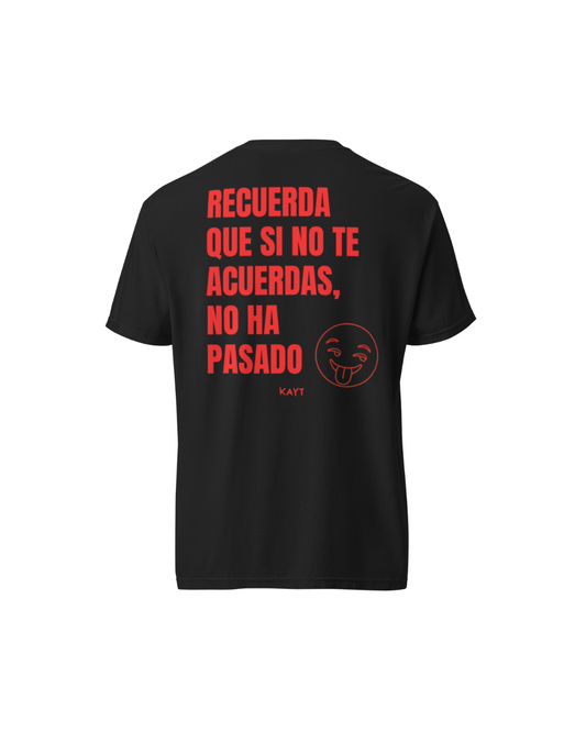 Camiseta "Recuerda" Negra