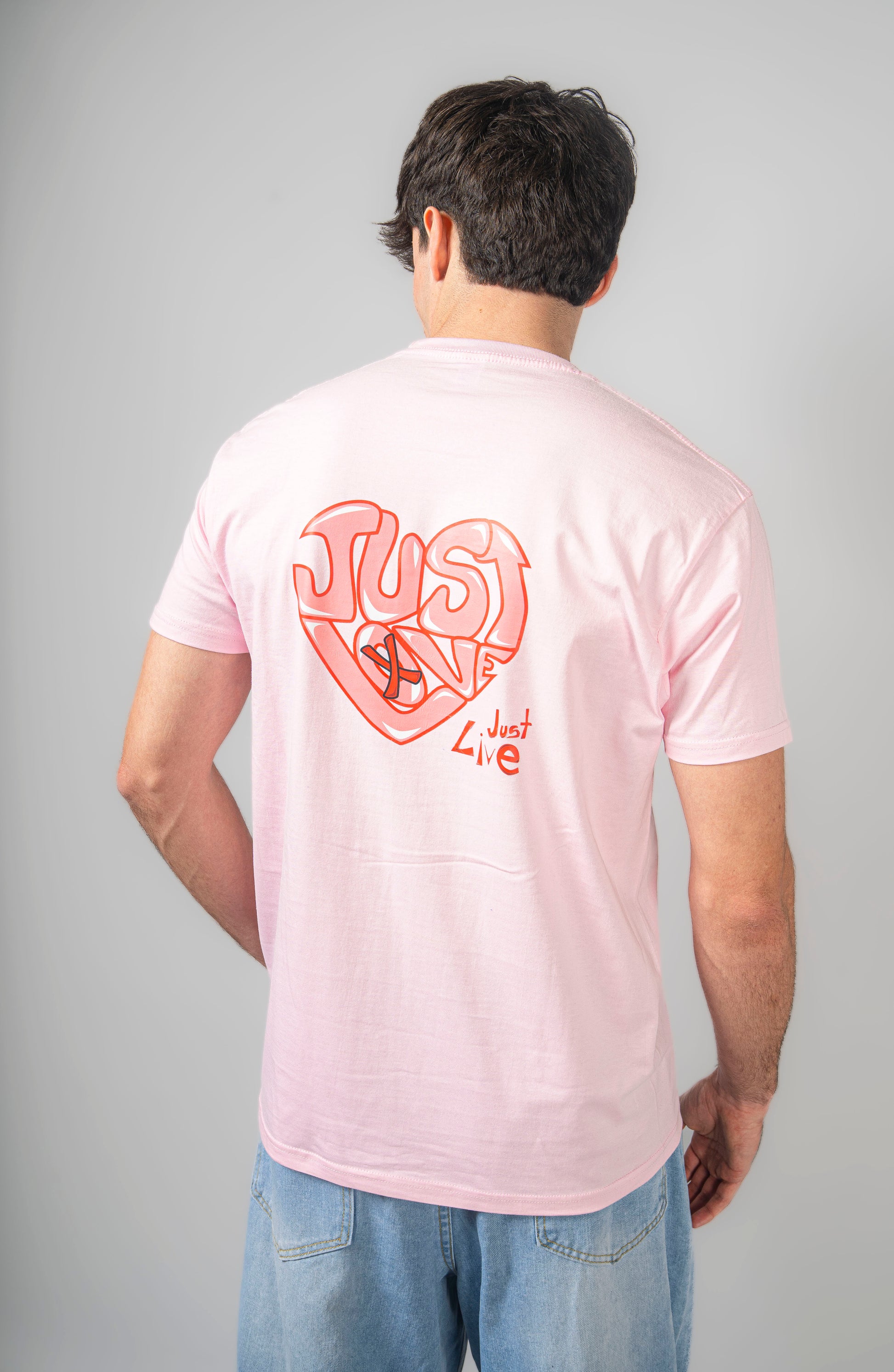 Camiseta Just Love Rosa