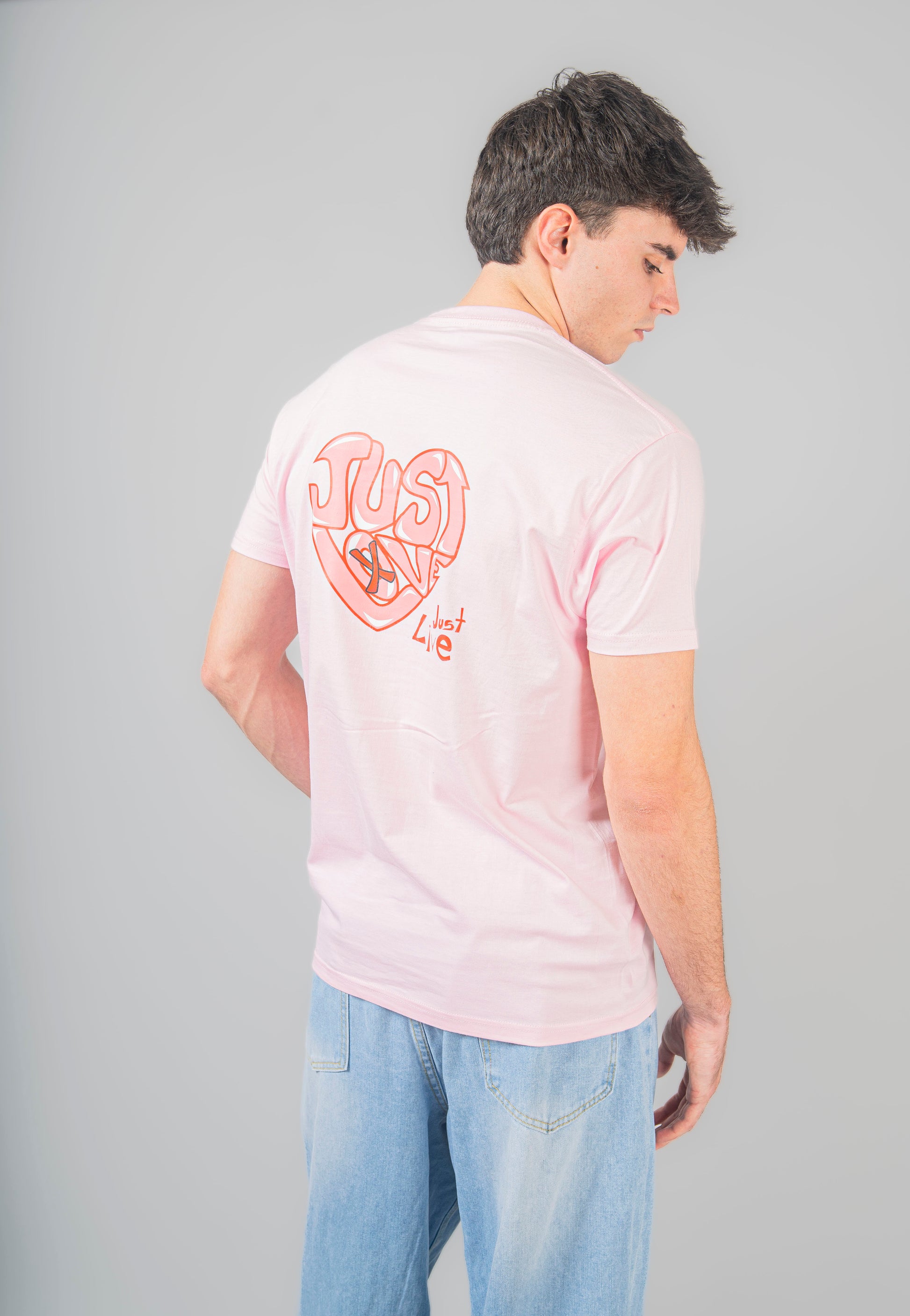 Camiseta Just Love Rosa