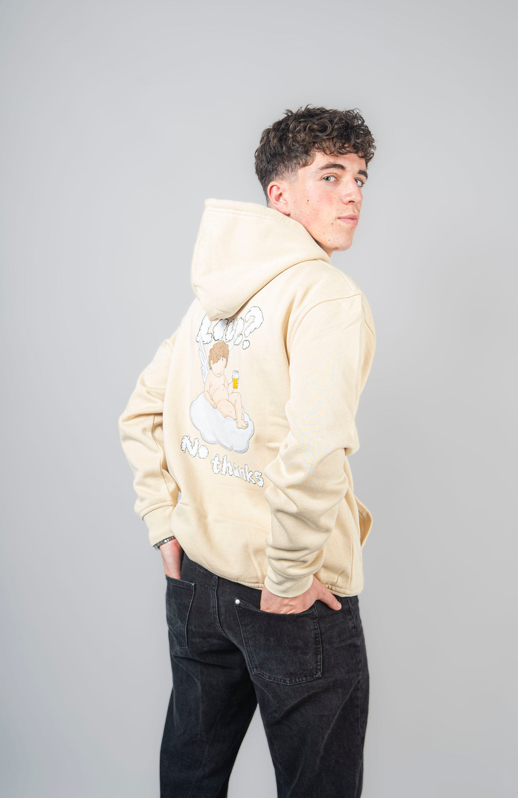 Sudadera Cupido Beis