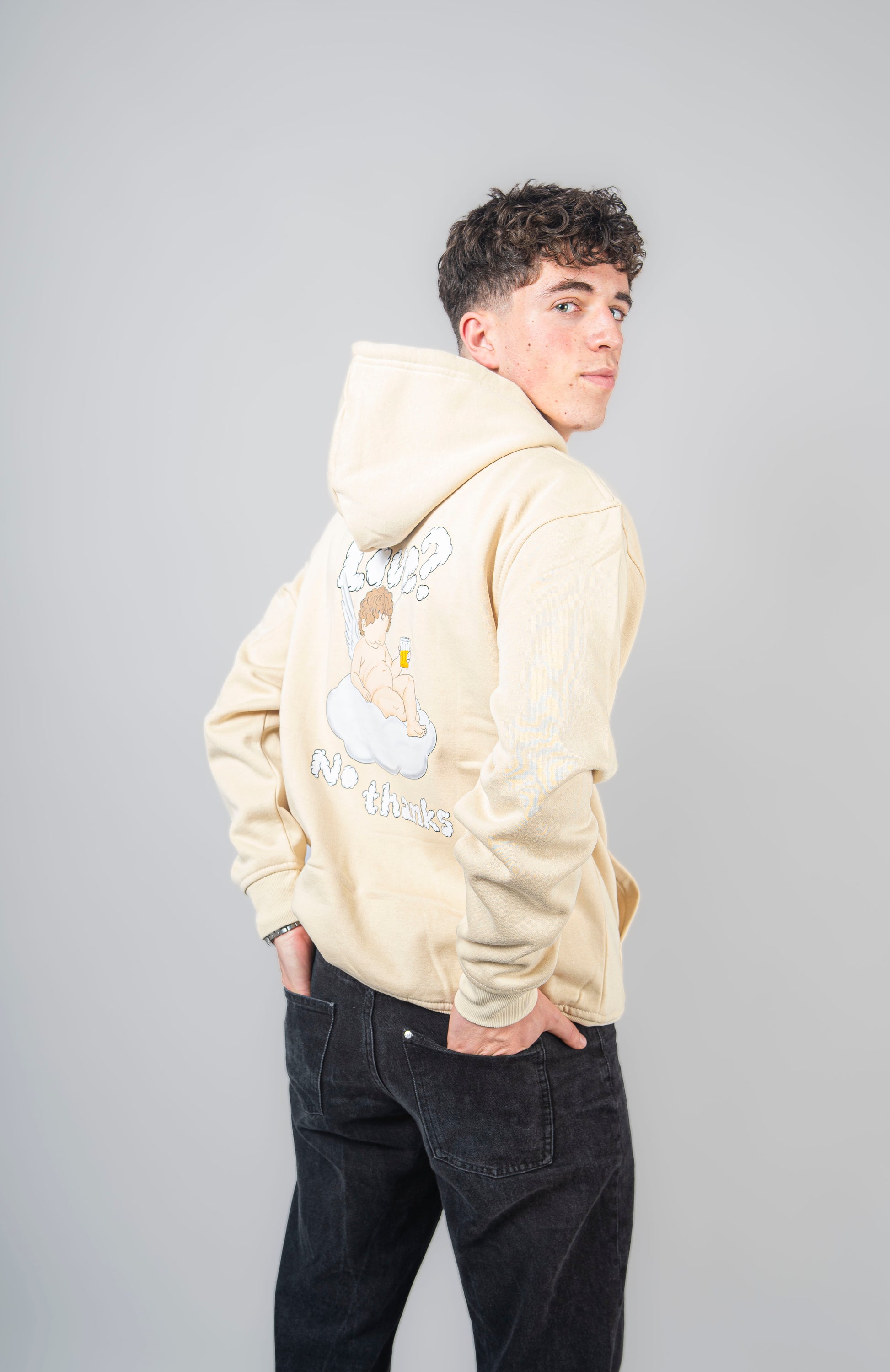 Sudadera Cupido Beis